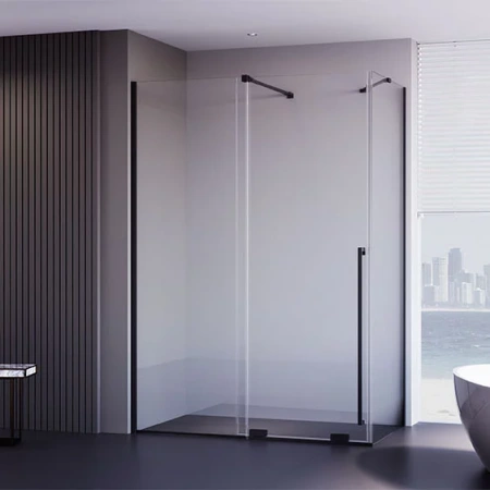 Душевой уголок Veconi Premium Trento PTC50-SP-10080-B-01-C4 100х80 стекло прозрачное профиль черный без поддона