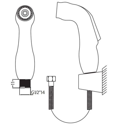 Гигиенический душ Creavit H300 хром - фото 2