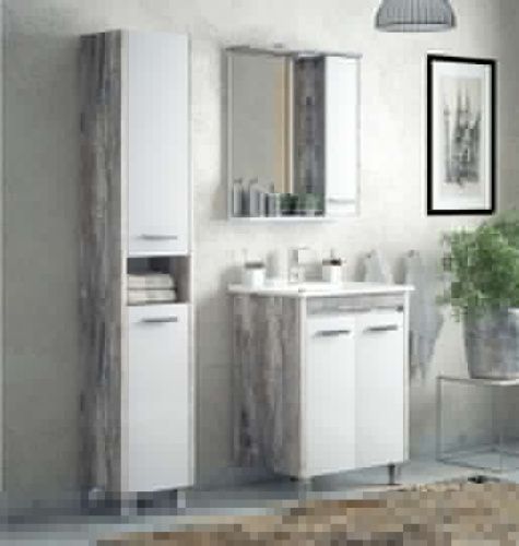 Зеркало-шкаф Corozo Лорена SD-00000296 80х70 подвесной цвет белый/коричневый - фото 5