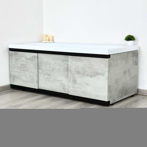 Экран под ванну Alavann Alt 170 см ALV1203003 фронтальный МДФ раздвижной серый - фото 4