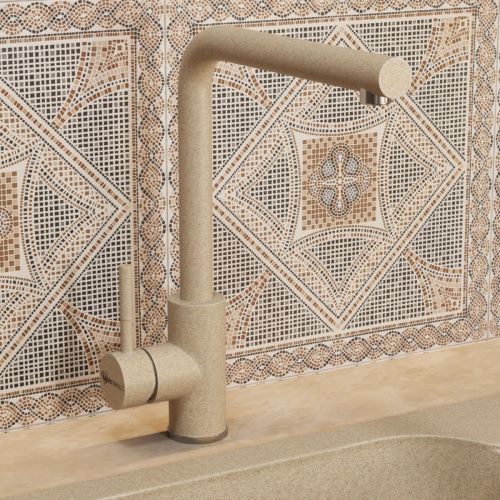 Смеситель для кухни Uperwood Quartz UPD-04-02 UPD-Q-04-02 на мойку бежевый - фото 4