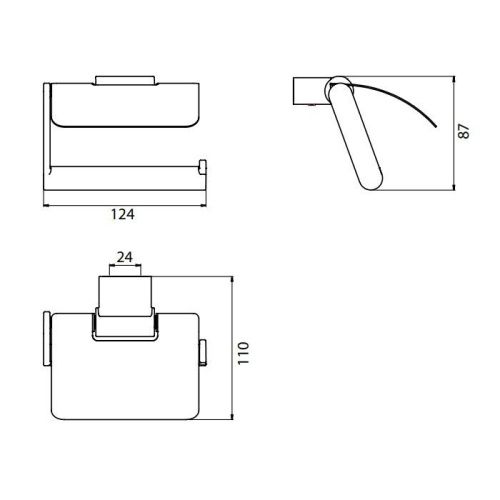 Бумагодержатель Emco System2 3500 001 06 - фото 2
