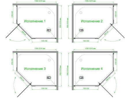 Душевой уголок Royal Bath TR RB1210TR-C 120х100 стекло матовое профиль белый без поддона