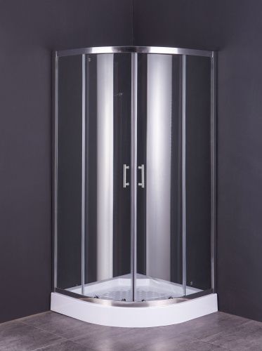 Душевой уголок Taliente TA-09091-1CP 90х90 стекло прозрачное профиль хром без поддона - фото 2