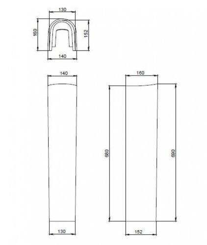 Пьедестал для раковины Santeri Визит 136053S0000B0 - фото 5