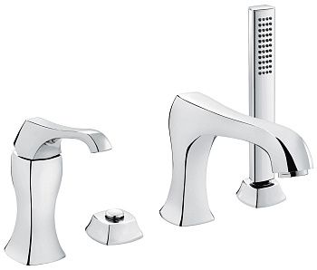 Смеситель Emmevi Ares 76120/BIO на борт ванны белый