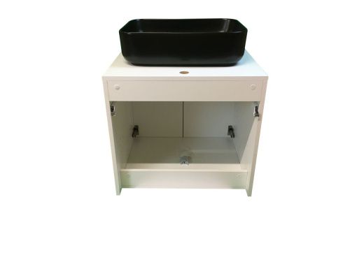 Тумба с раковиной Sintesi STL.W7019_SIN-LVB-APP-409BM 60х60 подвесная цвет белый - фото 3