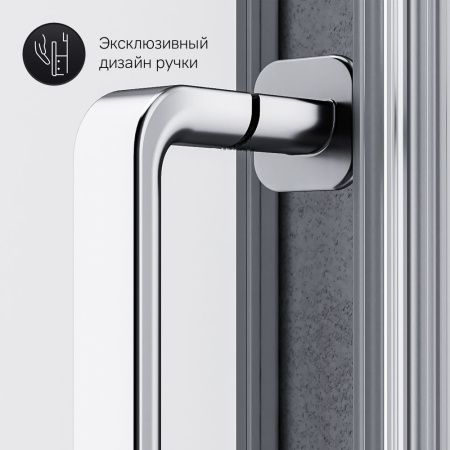 Душевой уголок Am.Pm Like W83G-302U120CG64 120х80 стекло тонированное профиль хром без поддона
