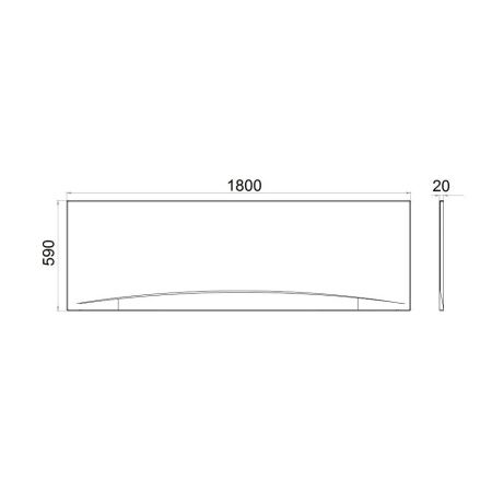 Экран фронтальный для ванны 1ACreal Palermo/Цезарь Щ0000028763