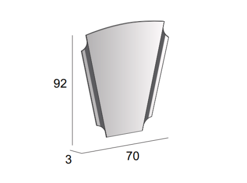 Зеркало с подсветкой Cezares 45020 70х90 подвесное - фото 4