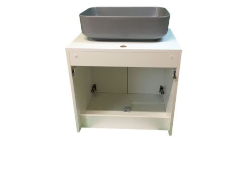 Тумба с раковиной Sintesi STL.W7019_SIN-LVB-APP-409GM 60х60 подвесная цвет белый - фото 3