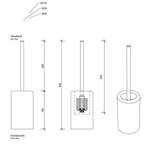 Ершик Decor Walther Porzellan 826052 - фото 2