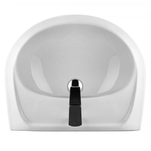 Раковина из сантехнического фарфора Santek Бриз 1WH110466 60х50 подвесная цвет белый 1 отверстие под смеситель - фото 3