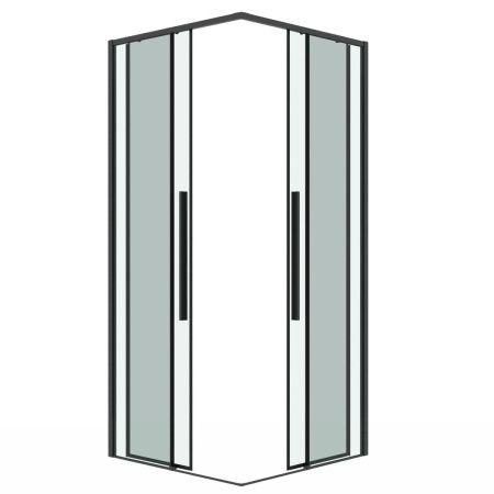 Душевая дверь Grossman Galaxy 1/2.K33.01.11.42.00 110х195 стекло прозрачное профиль графит