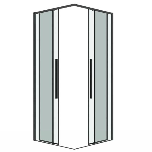 Душевая дверь Grossman Galaxy 1/2.K33.01.10.42.00 100х195 стекло прозрачное профиль графит - фото 2