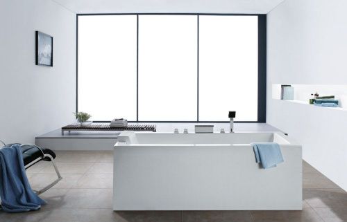 Ванна акриловая Abber AB9406-1.6 160х80 отдельностоящая прямоугольная с каркасом - фото 2