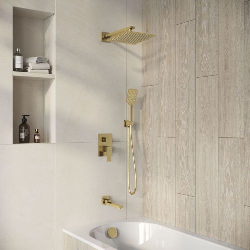 Душевая система Grossman Style 501.K35.05.320 встраиваемая в стену цвет золото - фото 3