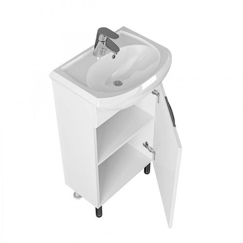 Тумба под раковину СанТа Родос 206020 40х30 подвесная цвет белый - фото 2