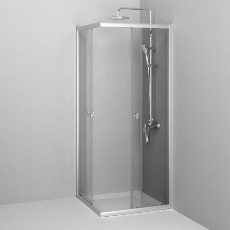 Душевой уголок Am.Pm Sunny W87G-403-8080-MT 80х80 стекло прозрачное профиль хром без поддона