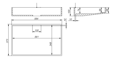 Раковина из искусственного камня Holbi POLARIS 1.02.020.11.3 60х40 встраиваемая цвет зеленый - фото 4