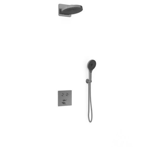 Душевая система Vincea VSFW-4I211GM встраиваемая в стену цвет вороненая сталь - фото 2