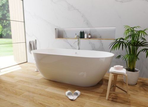 Ванна из литьевго мрамора Эстет Майами ФР-00014382 180х80 отдельностоящая овальная - фото 5