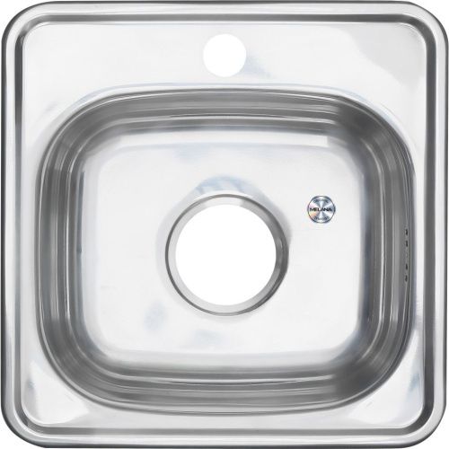 Кухонная мойка Melana 022 ti (*15) 38х38 цвет хром - фото 2