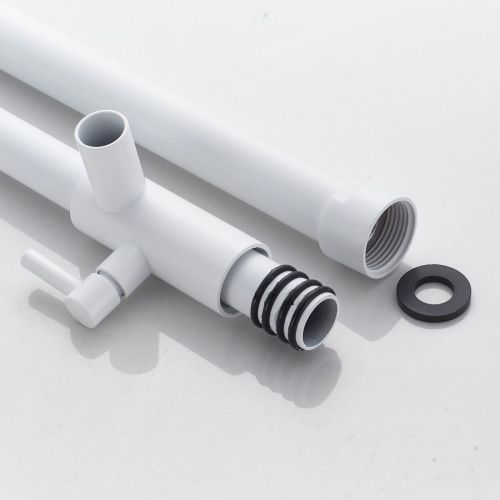 Душевая стойка Shevanik S6136C настенная цвет белый - фото 5