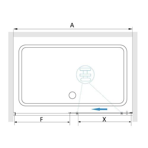 Душевая дверь RGW Stilvoll 32321210-11 100х195 стекло прозрачное профиль хром - фото 2