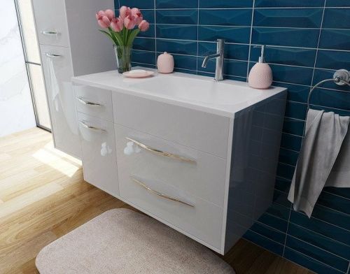 Тумба с раковиной Эстет Barcelona ФР-00003596 90х40 подвесная цвет белый - фото 3