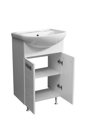 Тумба под раковину Stella Polar Фиора SP-00000212 50х30 напольная цвет белый - фото 4