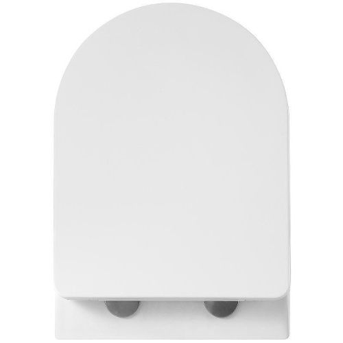 Унитаз подвесной Тритон Verso Щ0000057973 белый с сиденьем микролифт безободковый каскадный смыв - фото 4