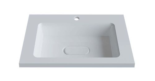 Раковина из искусственного камня Uperwood Modul 2911020339 60х50 полувстраиваемая цвет белый - фото 5