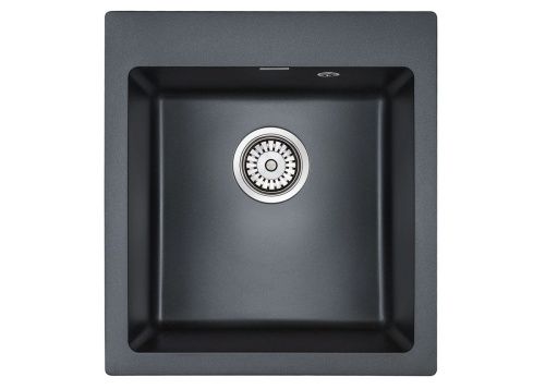 Кухонная мойка Paulmark KANTE 45 PM104651-BLM 45х50 цвет черный