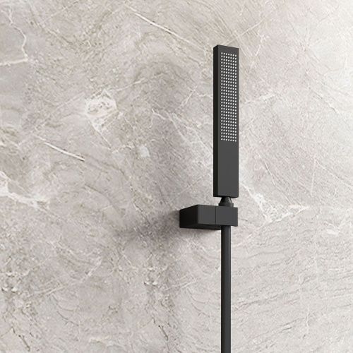 Душевая система Vincea VSFW-2F11TMB встраиваемая в стену цвет черный с термостатом - фото 3