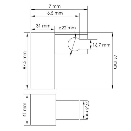 Держатель для душа Wasserkraft A321 никель - фото 3