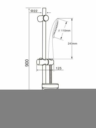 Душевой гарнитур Orange O-Shower OS905cr настенный хром - фото 5