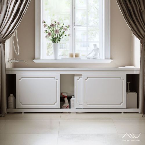 Экран под ванну Alavann Ametist 150 см ALV0251001 фронтальный МДФ раздвижной белый - фото 4