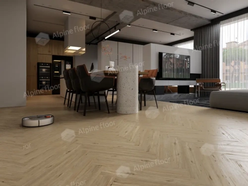 Ламинат Alpine Floor Herringbone 8 Pro New LF102-1 Дуб Лион толщина 0.8 см 33 класс 606х101 - фото 2