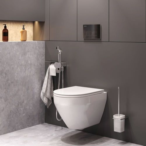 Унитаз подвесной Am.Pm Spirit V2.0 CK70H1003W белый с сиденьем микролифт безободковый душевой смыв - фото 3