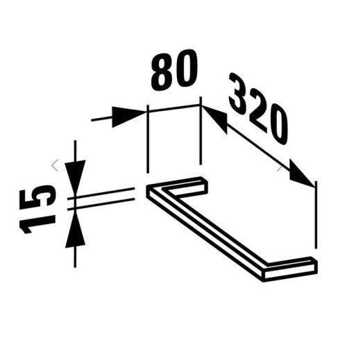 Полотенцедержатель Laufen Case 4.9095.1.106.000.1 - фото 2