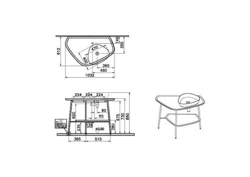 Консоль под раковину Vitra Plural 62581 100х60 напольная цвет белый - фото 3
