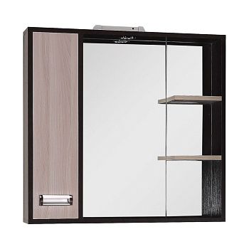 Зеркало-шкаф Onika Гамма 207518 80х70 подвесной цвет коричневый