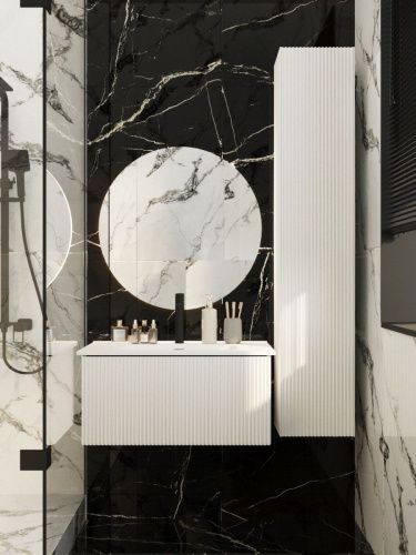 Тумба под раковину La Fenice Terra FNC-01-TER-B-80 80х50 подвесная цвет белый - фото 4