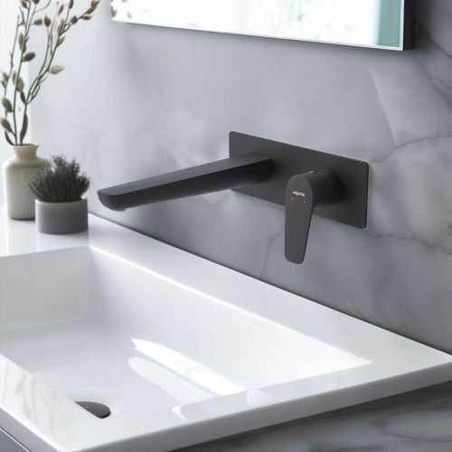 Смеситель Aquatek БЕТТА AQ1113MB встраиваемый в стену черный - фото 3