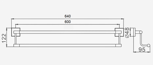 Полотенцедержатель D-Lin D252222 - фото 2