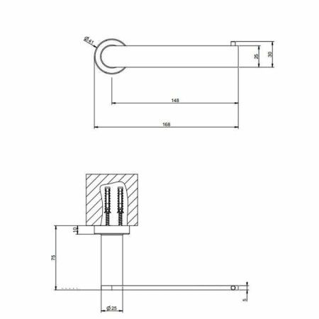 Бумагодержатель Gessi Emporio accessories 38849#299
