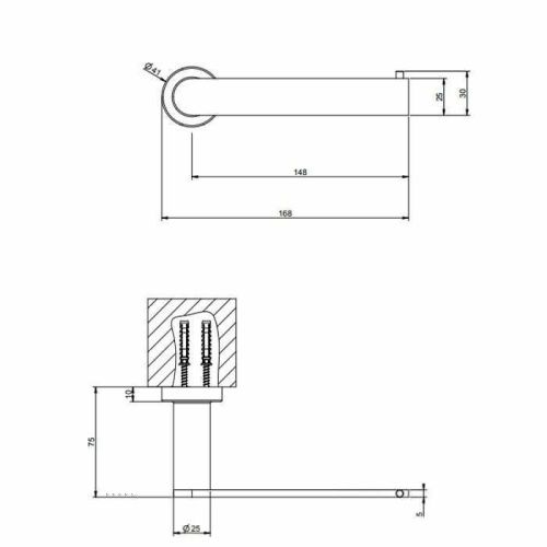 Бумагодержатель Gessi Emporio accessories 38849#031 - фото 2