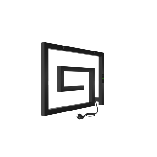 Полотенцесушитель Indigo Lira DGL40-60BRRt 60х41 электрический черный муар - фото 5