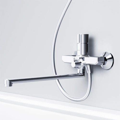 Смеситель для ванны и душа Am.Pm X-Joy F85A90500 настенный хром - фото 4